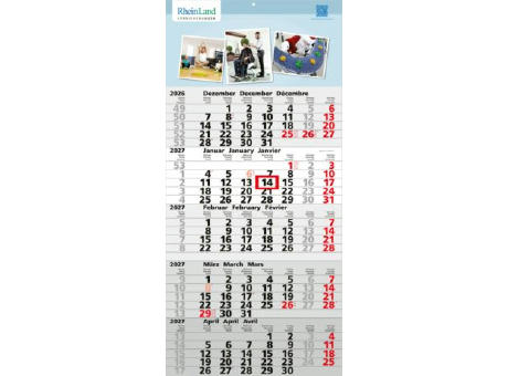5-Monatskalender Einblatt Quintus 5 EXPRESS Monate gleich groß