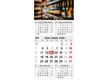 5-Monatskalender Einblatt Commerce 5 Post A EXPRESS postoptimiert