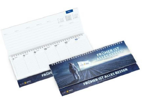 Tisch-Querkalender Master EXPRESS 1 Woche = 2 Seiten 8–21 Uhr