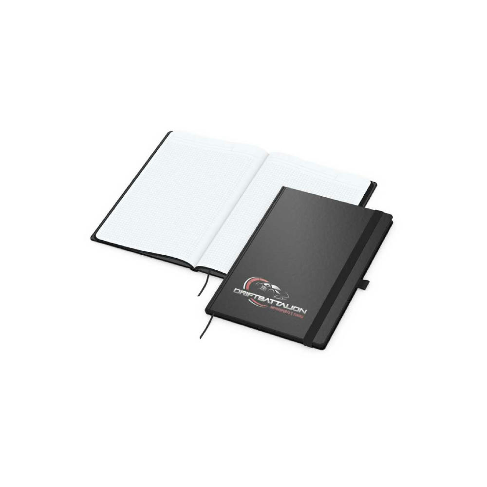 Notizbuch Hardcover Black-Book Ausstattung schwarz