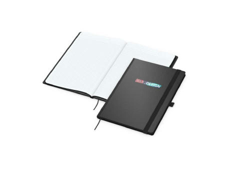 Notizbuch Hardcover Black-Book Ausstattung schwarz