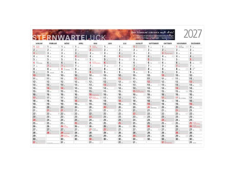 Wandplaner Cosmos 841 × 594 mm Jan. – Dez.