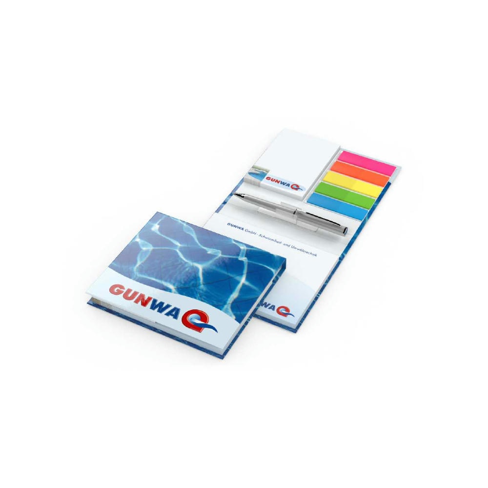 Haftnotiz-Set Amsterdam A 50/50 Haftzettel Mini-Metall-Kugelschreiber