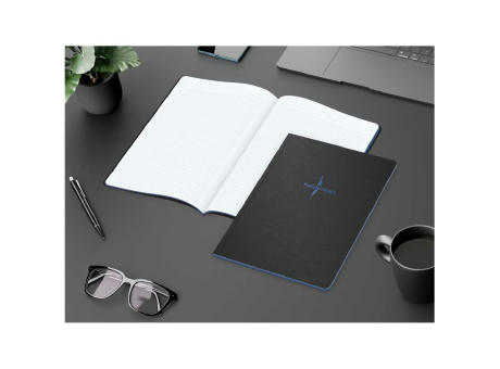 Notizbuch Tablet-Book Farbschnitt Naturkarton-Softcover schwarz