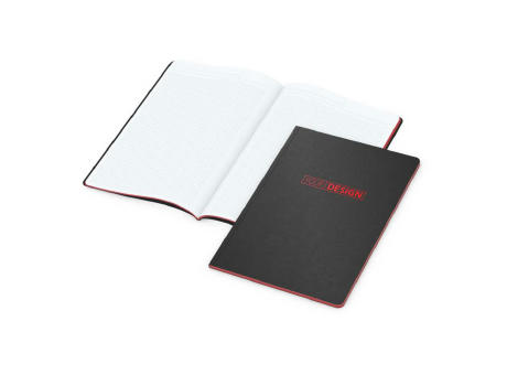 Notizbuch Tablet-Book Farbschnitt Naturkarton-Softcover schwarz