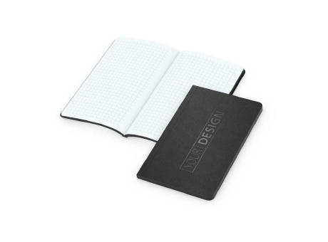 Notizbuch Tablet-Book Farbschnitt Naturkarton-Softcover schwarz