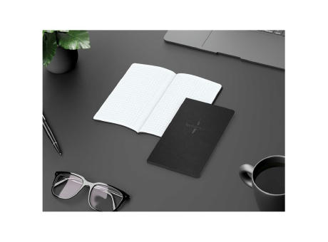 Notizbuch Tablet-Book Farbschnitt Naturkarton-Softcover schwarz