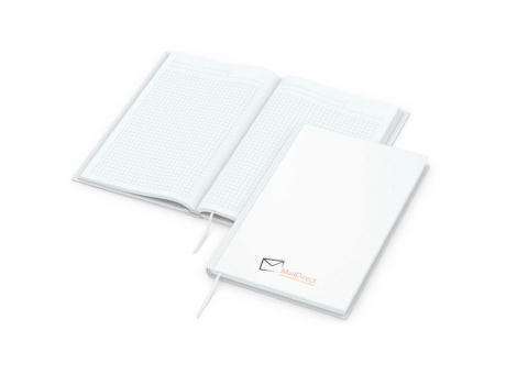 Notizbuch Note-Book Ecken spitz Hardcover matt-farbig