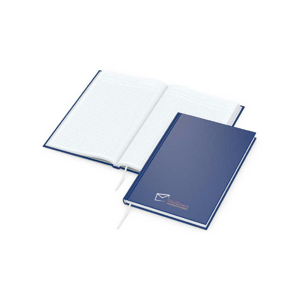 Notizbuch Note-Book Ecken spitz Hardcover matt-farbig