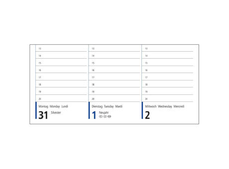 Tisch-Querkalender Compact Recycling-Kalendariumspapier 1 Woche = 2 Seiten