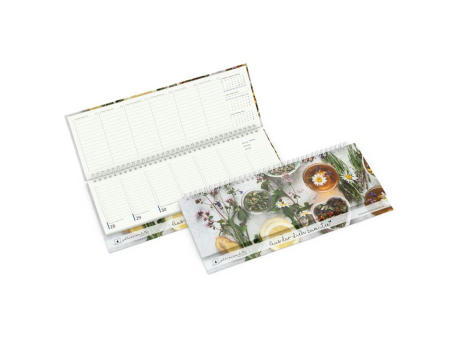 Tisch-Querkalender Compact Recycling-Kalendariumspapier 1 Woche = 2 Seiten