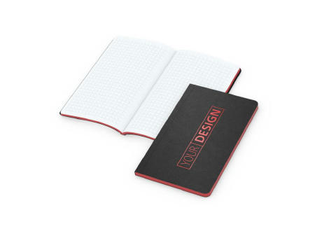 Notizbuch Tablet-Book Farbschnitt Naturkarton-Softcover schwarz