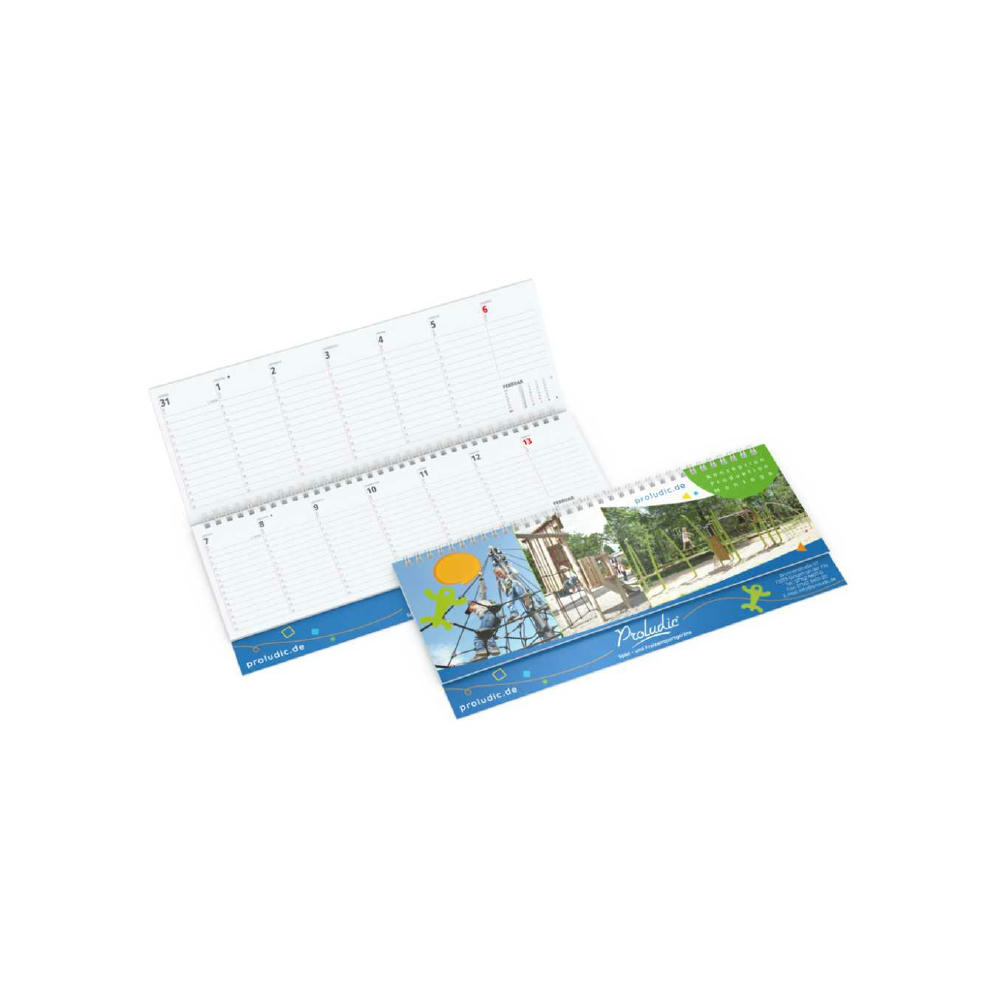 Tisch-Querkalender Signal 1 Woche = 1 Seite 8–20 Uhr