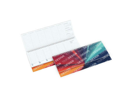 Tisch-Querkalender Compact 1 Woche = 2 Seiten 8–20 Uhr
