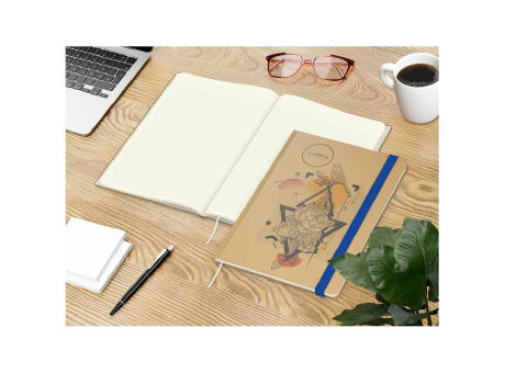 Notizbuch Match-Book Naturpapier-Hardcover individuell bedruckt