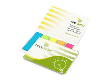 Haftmarker-Set Memo-Card Recycling-Kartonumschlag