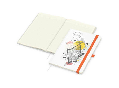 Notizbuch Match-Book Naturpapier-Hardcover individuell bedruckt