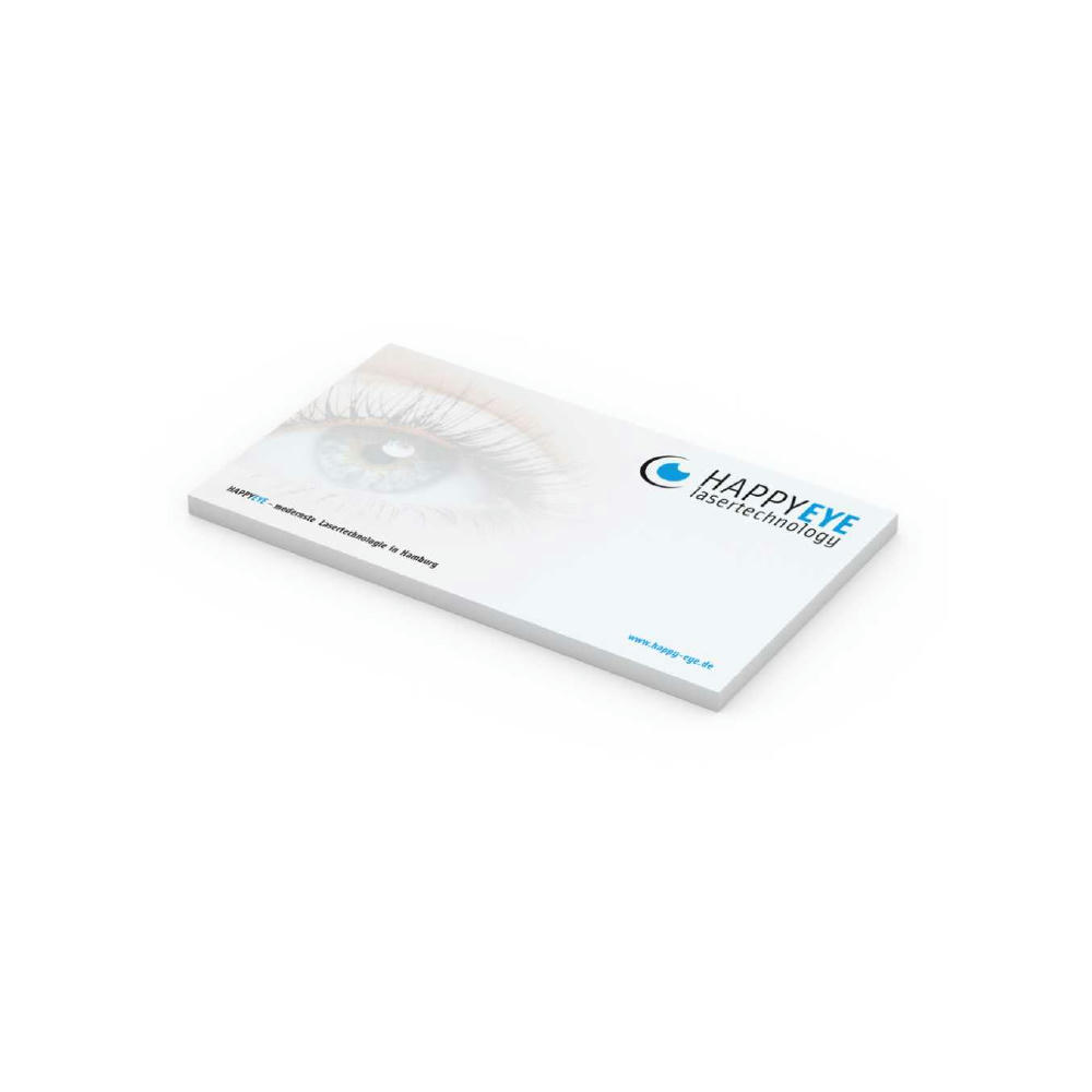 Haftnotizblock Basic 125 × 72 mm Format länglich