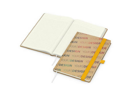 Notizbuch Match-Book Naturpapier-Hardcover individuell bedruckt