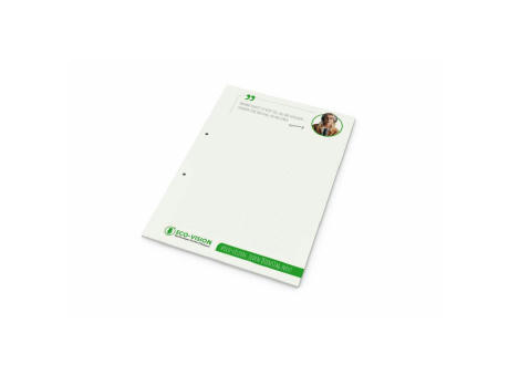 Schreibblock Recycling-Inhaltspapier Seiten individuell gestaltbar