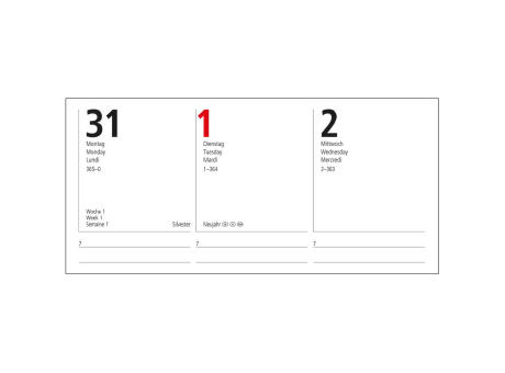 Wochenkalender Prestige-Flexx A5 Naturkarton-Softcover schwarz