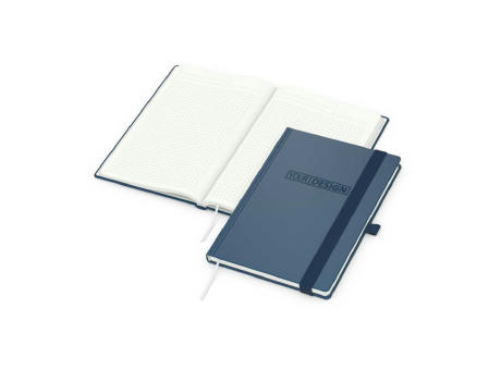 Notizbuch Organic-Book Recycling-Inhaltspapier Apfelleder-Hardcover farbig A5