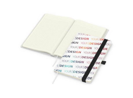 Notizbuch Match-Book Naturpapier-Hardcover individuell bedruckt