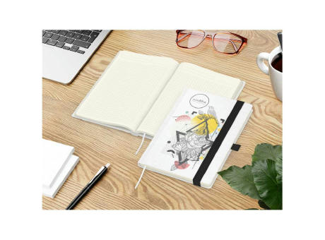 Notizbuch Match-Book Naturpapier-Hardcover individuell bedruckt