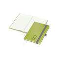 Notizbuch Organic-Book Recycling-Inhaltspapier Apfelleder-Hardcover farbig A5