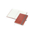 Notizbuch Organic-Book Recycling-Inhaltspapier Apfelleder-Hardcover farbig A5