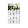3-Monatskalender Einblatt Budget 3 Recycling-Kalendariumspapier Schrift leicht