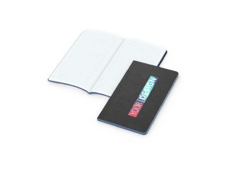Notizbuch Tablet-Book Farbschnitt Naturkarton-Softcover schwarz