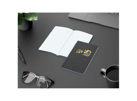 Notizbuch Tablet-Book Farbschnitt Naturkarton-Softcover schwarz