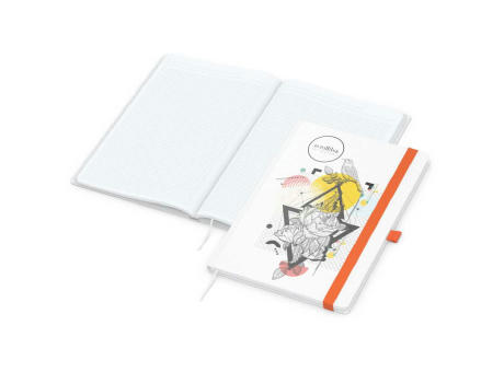 Notizbuch Match-Book Naturpapier-Hardcover individuell bedruckt