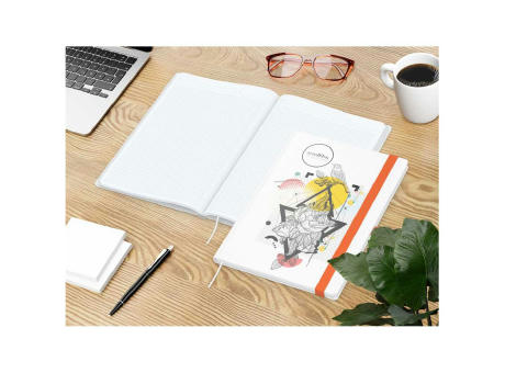 Notizbuch Match-Book Naturpapier-Hardcover individuell bedruckt