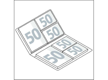 Haftnotiz-Set Monaco 2 Haftnotizblöcke mittelgroß 4 Haftnotizblöcke klein
