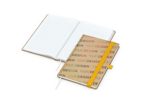 Notizbuch Match-Book Naturpapier-Hardcover individuell bedruckt