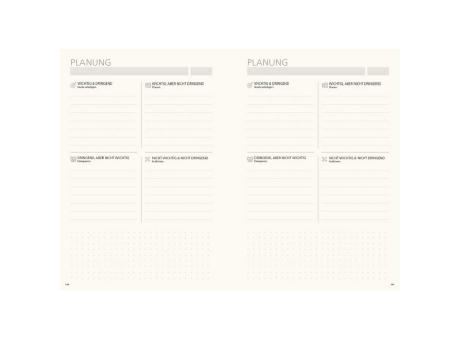 Notizbuch Hardcover orgaLine Mainbook Wochenplaner To-dos Prioritäten Ideen