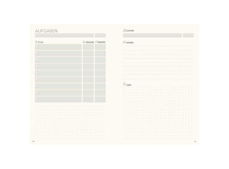 Notizbuch Hardcover orgaLine Mainbook Wochenplaner To-dos Prioritäten Ideen