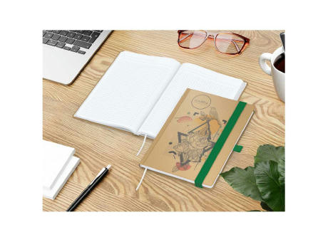 Notizbuch Match-Book Naturpapier-Hardcover individuell bedruckt