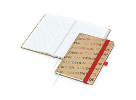 Notizbuch Match-Book Naturpapier-Hardcover individuell bedruckt