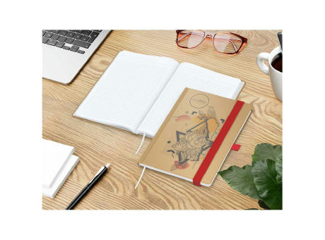 Notizbuch Match-Book Naturpapier-Hardcover individuell bedruckt