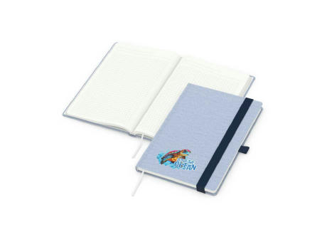 Notizbuch Ocean-Book Recycling-Inhaltspapier rPET-Hardcover farbig A5