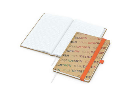 Notizbuch Match-Book Naturpapier-Hardcover individuell bedruckt