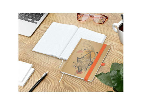 Notizbuch Match-Book Naturpapier-Hardcover individuell bedruckt