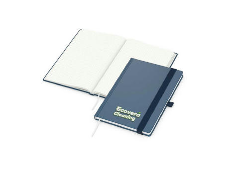 Notizbuch Organic-Book Recycling-Inhaltspapier Apfelleder-Hardcover farbig A5