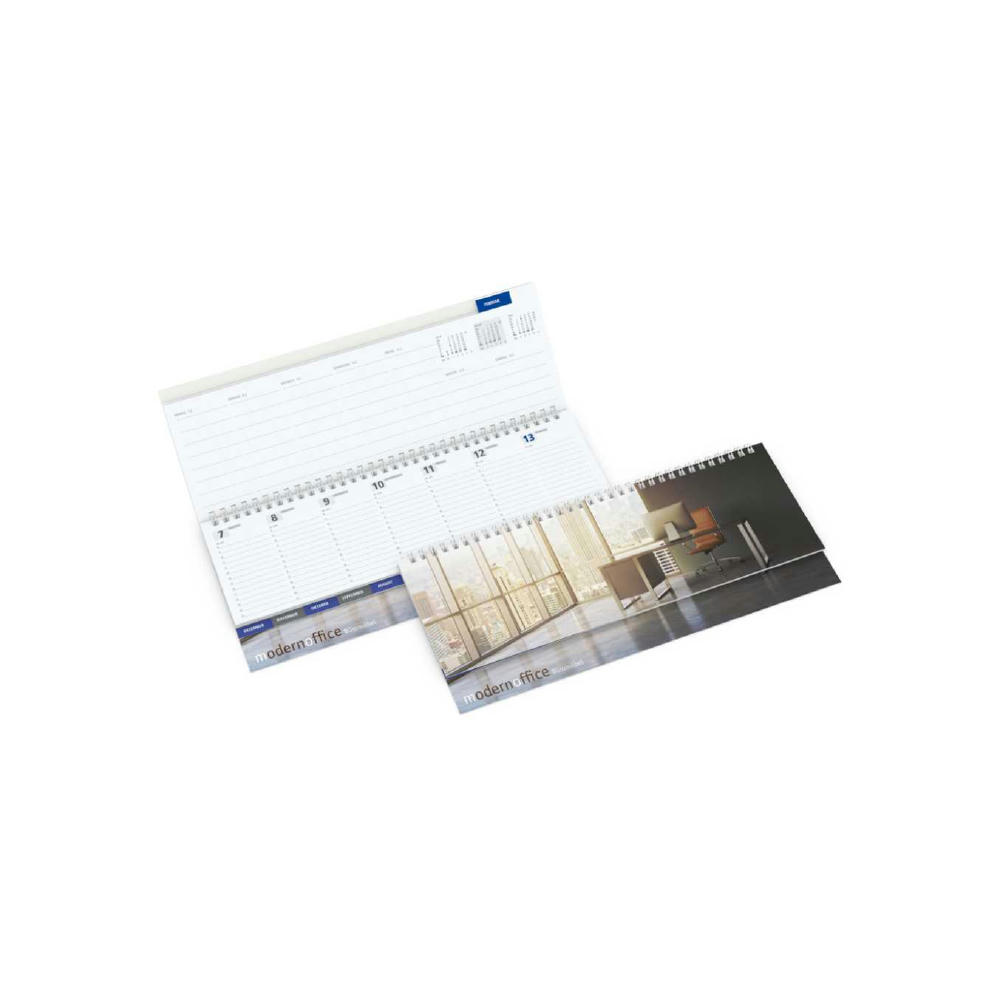 Tisch-Querkalender Master Monatsregister 1 Woche = 2 Seiten 8–21 Uhr