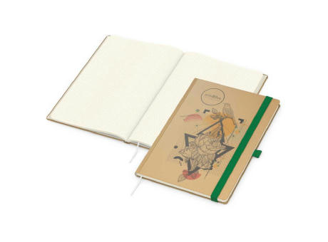 Notizbuch Match-Book Naturpapier-Hardcover individuell bedruckt