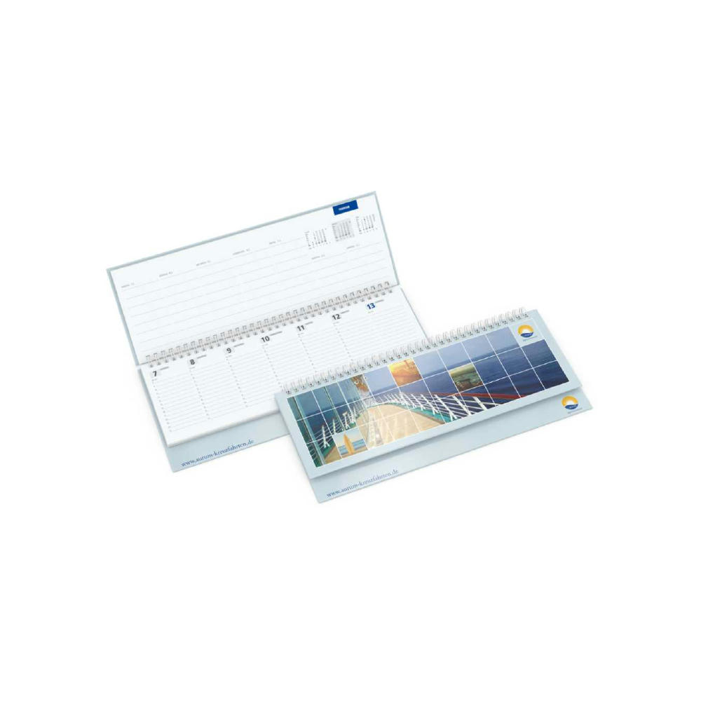 Tisch-Querkalender Master 1 Woche = 2 Seiten 8–21 Uhr