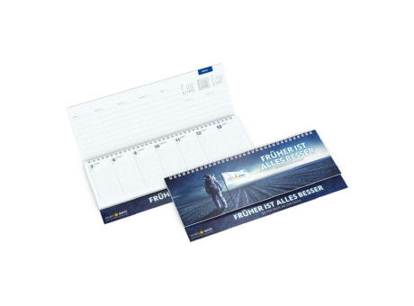 Tisch-Querkalender Master 1 Woche = 2 Seiten 8–21 Uhr